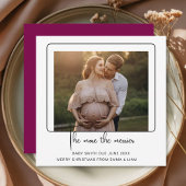 Holiday Pregnancy Reveal announcement Card Feestdagenkaart