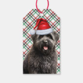 Holiday Pset met een Bouvier Dog Kerstmis Cadeaulabel (Voorkant)