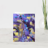 Holiday Purple and Gold Abstract Art (Dos)