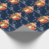 Holiday Raccoon Cadeaupapier (Hoek)