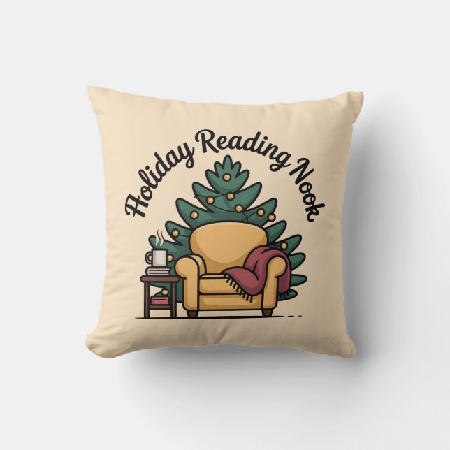 Holiday Reading Nook Cozy Accent Kussen (Voorkant)