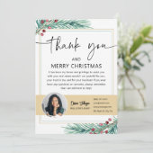 Holiday Real Estate Agent Foto Dank u Kaart (Staand voorkant)