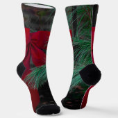 Holiday Red Bow Sokken (Gebogen)