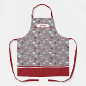 Holiday Red Pattered Longhorns Pattern Schort (Voorkant)