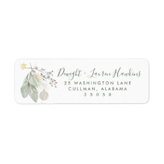 Holiday | Return Address Label