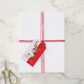 Holiday Rudolph Gift Labels Cadeaulabel (Met Touw)