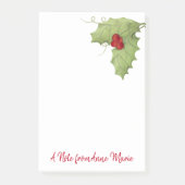 Holiday Rustic kerstgrenery Cute Custom Post-it® Notes (Voorkant)