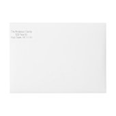 Holiday Rustic Pine en Chalkboard Return Address (Voorkant)