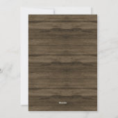 Holiday Rustic Wood en Vine Foto en Logo Feestdagenkaart (Achterkant)
