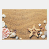 Holiday Seashells Beach Inpakpapier Vel (Voorkant 3)
