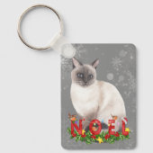 Holiday Siamese Waterverf Sleutelhanger (Voorkant)