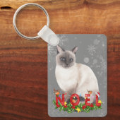 Holiday Siamese Waterverf Sleutelhanger (Voorkant)