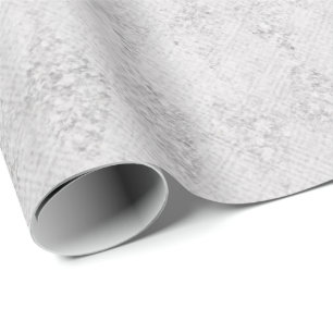 Holiday Silver Gritter Design Cadeaupapier