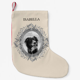 Holiday Silvery Leaves Wreatfoto Kleine Kerstsok