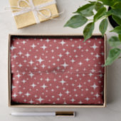 Holiday Simple Starry Glimmers Rood Tissuepapier (Geschenk)