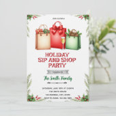 Holiday Sip and Shop Invitation (Debout devant)