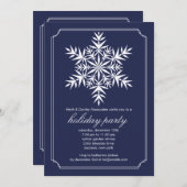 Holiday Snowflake Kaart (Voorkant / Achterkant)