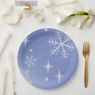 Holiday Snowflake Papieren Bordje