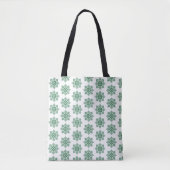 Holiday Snowflake Plaid Pattern Green Draagtas (Voorkant)