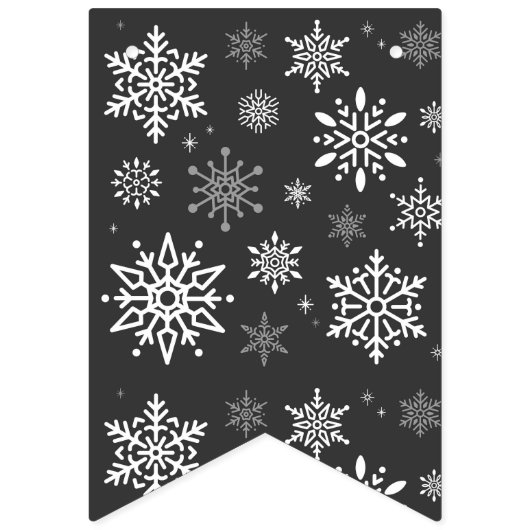 Holiday Snowflakes Banner Flags (Eerste vlag)