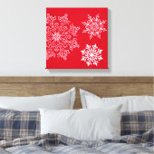 Holiday Snowflakes Canvas Art Afdruk (Insitu (Slaapkamer))