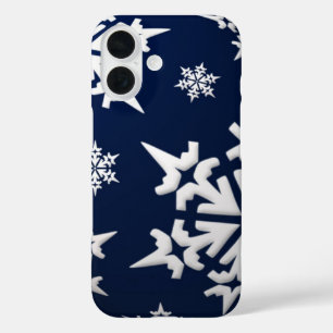 Holiday Snowflakes iPhone 16 Hoesje