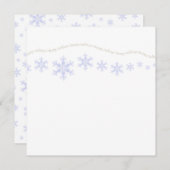 Holiday Snowflakes Feestdagenkaart (Voorkant / Achterkant)