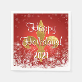 Holiday Snowflakes Fleur Servet