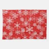 Holiday Snowflakes Kitchen Towel Theedoek (Horizontaal)