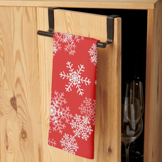 Holiday Snowflakes Kitchen Towel Theedoek (Derde Gevouwen)