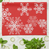 Holiday Snowflakes Kitchen Towel Theedoek (Gevouwen)