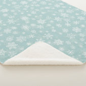 Holiday Snowflakes Merry Kerstmis Sherpa Deken (3/4)