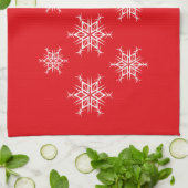 Holiday Snowflakes Theedoek (Gevouwen)