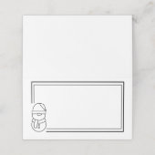 Holiday Snowman (Buitenkant ongevouwen)