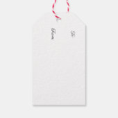 Holiday Snowman Gift Label Cadeaulabel (Achterkant)