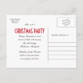 Holiday Snowman | Kerstfeest Bewaar de datum Aankondigingskaart (Achterkant)