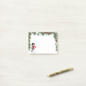 Holiday Snowman Post het merkt op Post-it® Notes (Op bureau)
