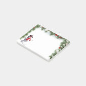 Holiday Snowman Post het merkt op Post-it® Notes (Schuin)