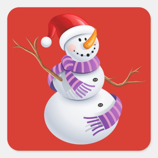 Holiday Snowman Stickers (Voorkant)