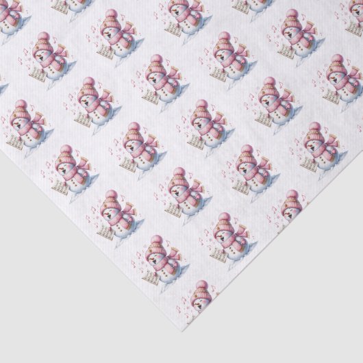 Holiday Snowman Tissue Paper Tissuepapier (Detail)