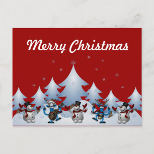 Holiday Snowmen Briefkaart
