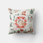 “Holiday Snuggles: Baby’s First Christmas Pillow” Kussen (Achterkant)