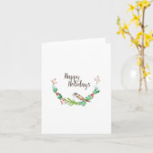 Holiday Sparrow Folded Note Kaart (Gele Bloem)