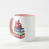 Holiday Spirit Book Club Mug | Pink (Devant gauche)