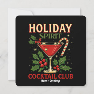 Holiday Spirit Cocktail Club juicht Kerstmis toe Kaart