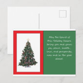 Holiday Spirit Greeting Briefkaart (Voorkant / Achterkant)