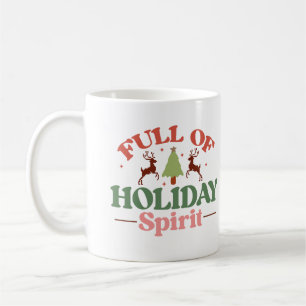Holiday Spirit Retro Groovy Kerst Feestdagen Koffiemok