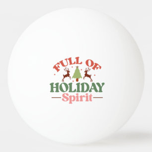 Holiday Spirit Retro Groovy Kerst Feestdagen Pingpongballen