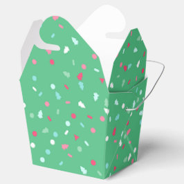Holiday Sprinkles Treat Box - Groen Bedankdoosjes