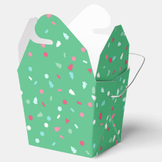 Holiday Sprinkles Treat Box - Groen Bedankdoosjes